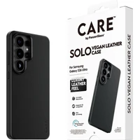 PanzerGlass® CARE SOLO Qi kryt z veganské kůže Samsung Galaxy S26 Ultra černý - Pouzdra