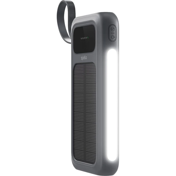 Spello ForcePack 5in1 10000mAh solární powerbanka se 4 integrovanámi kabely SP15 | šedá - Powerbanky - Obrázek d_bfd4f61334aa4d7d9fce0317d92b8e19
