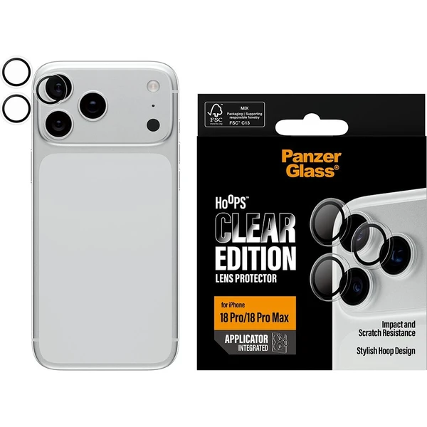 PanzerGlass Hoops ochranné kroužky Apple iPhone 18 Pro/Pro Max čiré - Ochranné folie a skla - Obrázek d_bfecdbe2a26947bdb1393ad54fe600a6