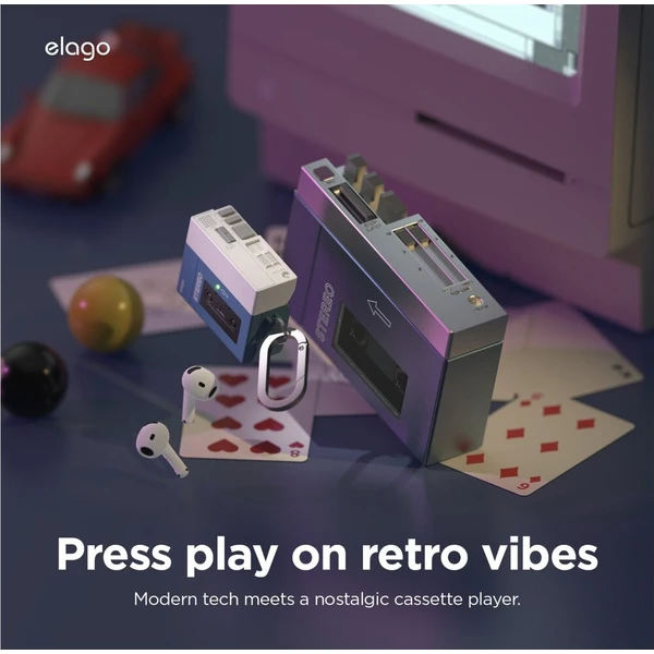 ELAGO Cassette Player pouzdro Airpods 4 tmavě modré - Pouzdra - Obrázek d_bff6d0e8a995473c8c9812f968f64f06