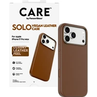 PanzerGlass® CARE SOLO MagSafe kryt z veganské kůže iPhone 17 Pro Max hnědý - Pouzdra