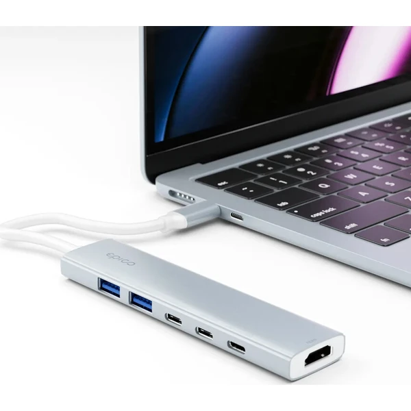Epico UltraHub 6in1 Slim Alu USB-C Hub EH20 blankytně modrý - USB huby - Obrázek d_c011fbc2e7004c739f82477ee18521e1