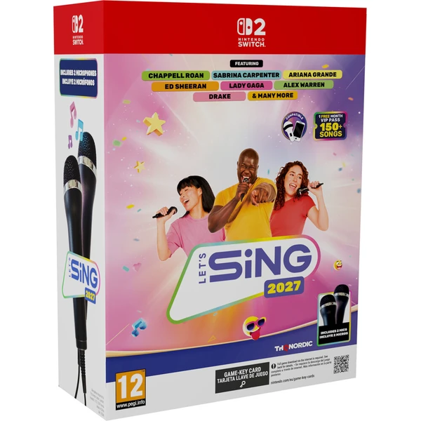 Let’s Sing 2027 + 2 mikrofony (Game-key card)(Switch 2) - Hry pro Nintendo Switch 2 - Obrázek d_c063ec5f28564782837a7647d9ba50d3