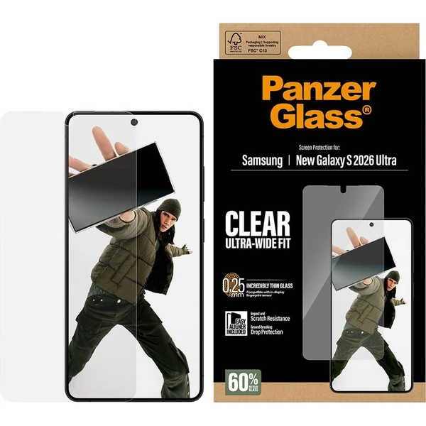 PanzerGlass® Ultra-Wide Fit sklo s instalačním rámečkem Samsung Galaxy S26 Ultra - Ochranné folie a skla - Obrázek d_c0645ad7215248ccb82d0f3108cc78e9