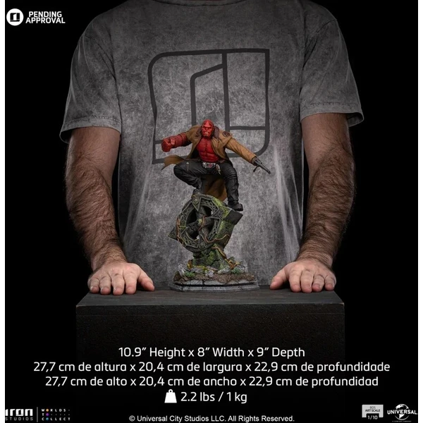 Soška IRON STUDIOS Hellboy 28 cm - Sochy a sošky - Obrázek d_c07ea1dc05e04887a42e1889c3dbdd25