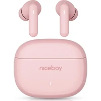 Niceboy Pins 5 bezdrátová sluchátka růžová - Sluchátka