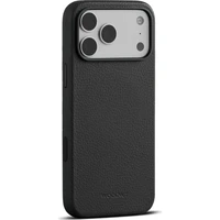 Woolnut MagSafe kožený kryt iPhone 18 Pro Max černý - Pouzdra