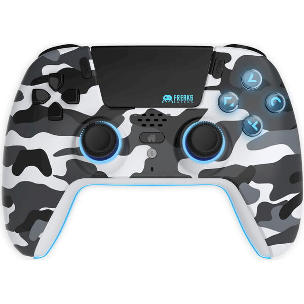 Freaks and Geeks Bezdrátový herní ovladač pro PS5 White Camo Bílá