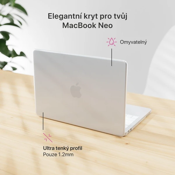 iWant Slim Shell pouzdro pro MacBook Neo 13" matná transparentní - Pouzdra - Obrázek d_c17efe7f64d34d2eaa101375c235bdd3