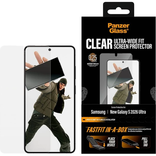 PanzerGlass® Ultra-Wide Fit sklo s bezprašným aplikačním boxem Samsung Galaxy S26 Ultra - Ochranné folie a skla - Obrázek d_c215ae1eeee54155b6773ba51959d6a7