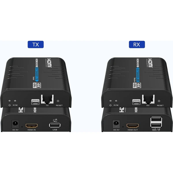 PremiumCord 4K@60Hz HDMI KVM extender s USB 2.0 na 120m přes LAN síť, over IP - Ostatní - Obrázek d_c22179db11a04872a3f201837c86bea5