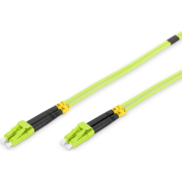 DIGITUS LC/LC optický patch kabel OM5 Duplex 2m zelený