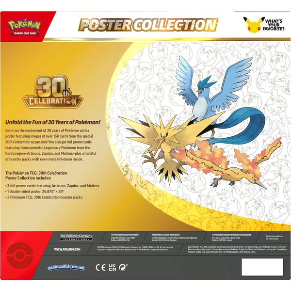 Pokémon TCG: 30th Celebration Poster Collection - Pokémon karty - Obrázek d_c3a9693741a046128d847de20f1c35e3