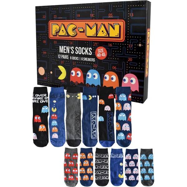 Adventní kalendář Pac-Man - ponožky - Kalendáře - Obrázek d_c3e7347c17dd4c96b8a6fc0a76bc1fbe
