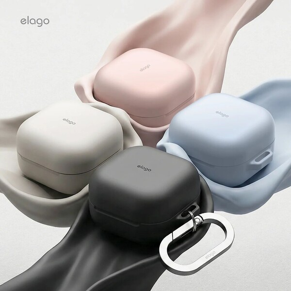 ELAGO Silicone Hang Case pouzdro pro Samsung Galaxy Buds4/Buds4 Pro světle modré - Pouzdra - Obrázek d_c427c852ff66449abe15f0c92fc41f1c