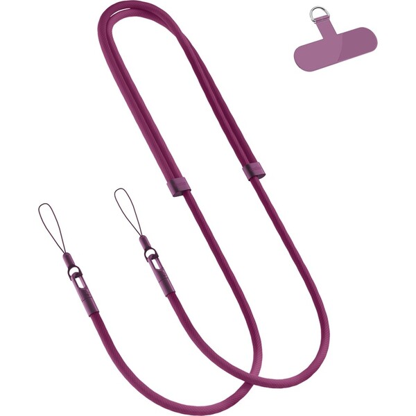 Spello Rope Crossbody Strap vínový
