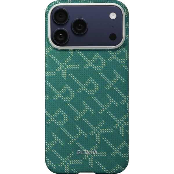 Pitaka Ultra-Slim Case MagSafe kryt iPhone 17 Pro Monogram-Gold/Green - Pouzdra - Obrázek d_c5295475c9744b1c8ff334281fb4e111
