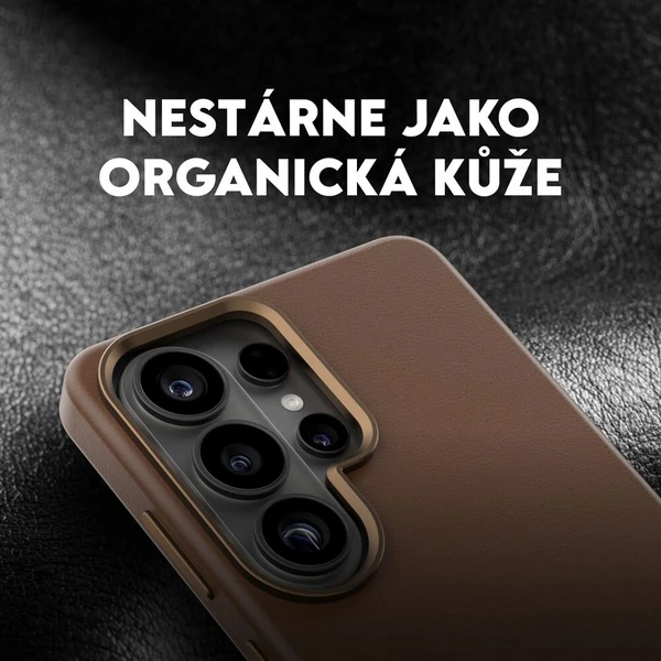 PanzerGlass® CARE SOLO Qi kryt z veganské kůže Samsung Galaxy S26 Ultra hnědý - Pouzdra - Obrázek d_c5c169e3256540e38c8b7ba0a169351d