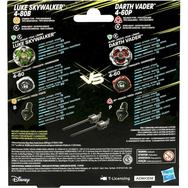 Beyblade X and Star Wars Collab Luke Skywalker 4-80B vs. Darth Vader 4-60B - Hračky - Obrázek d_c5f3de034db54f609f8651086a220116