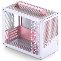 Jonsplus Z20 Micro-ATX bílo růžová - Počítačové skříně