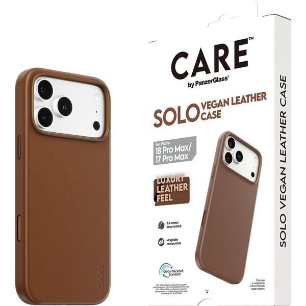 PanzerGlass CARE Solo MagSafe kryt Apple iPhone 18 Pro Max/17 Pro Max hnědý