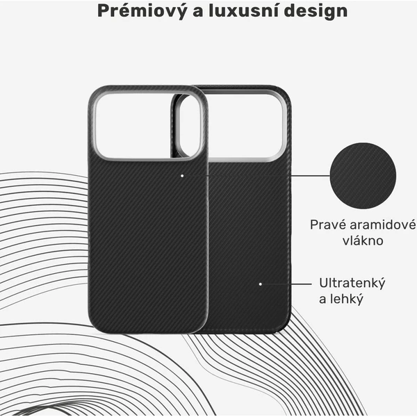 UNUM by Epico SlimAramid Mag+ MagSafe/Qi2 aramidový kryt iPhone 17 Pro/18 Pro černý - Pouzdra - Obrázek d_c648cd29bf4c4c1ea7b8597123b52404