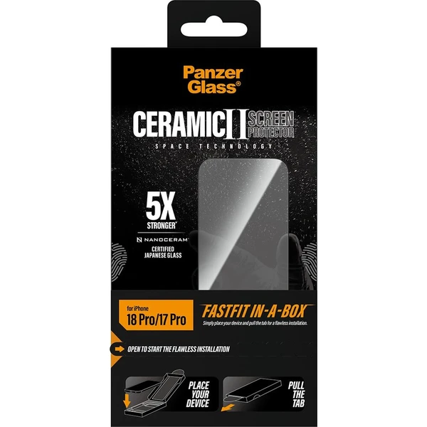PanzerGlass Ceramic II sklo Apple iPhone 18 Pro/17 Pro s bezprašným instalačním boxem - Ochranné folie a skla - Obrázek d_c7252eb4e6bf4c7aaaeaa67f06b4ce48