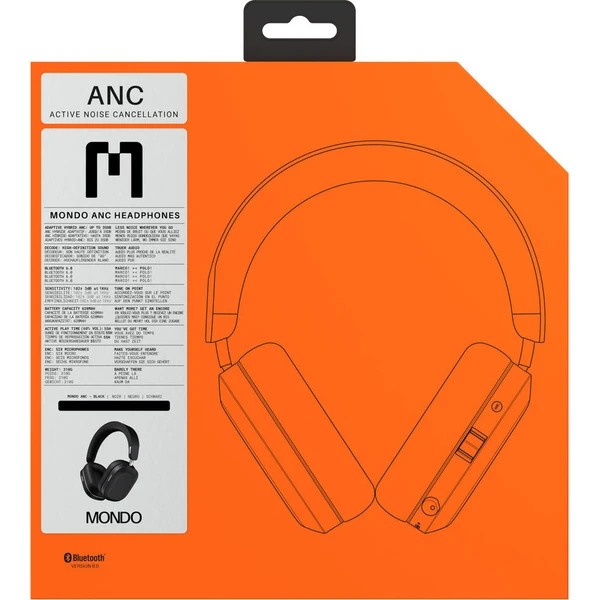 Mondo Over-Ear Headphone bezdrátová sluchátka černá - Sluchátka - Obrázek d_c7775bd2c67b4a4dbba04ad5fdf16ec6