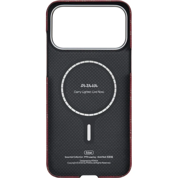 Pitaka Ultra-Slim Case MagSafe kryt iPhone 17 Pro Monogram-Gold/Red - Pouzdra - Obrázek d_c8c53ed6179545bbbe913769d5002753