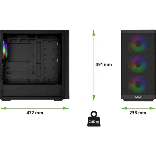 EVOLVEO Scorpio 4x ARGB - Počítačové skříně - Obrázek d_c96e0730466543029ce3f72992860ded