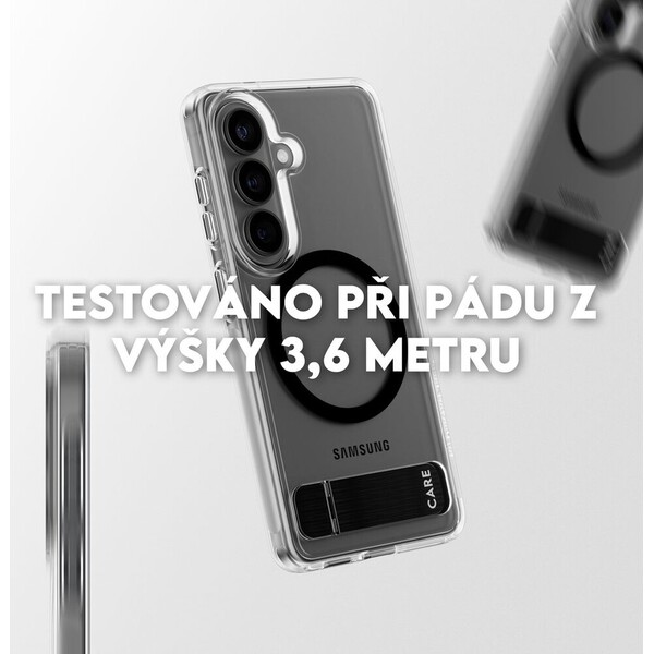 PanzerGlass® CARE Kickstand Qi kryt Samsung Galaxy S26 čirý/černý - Pouzdra - Obrázek d_c9815b4950ac4400ade37dc49ca90772