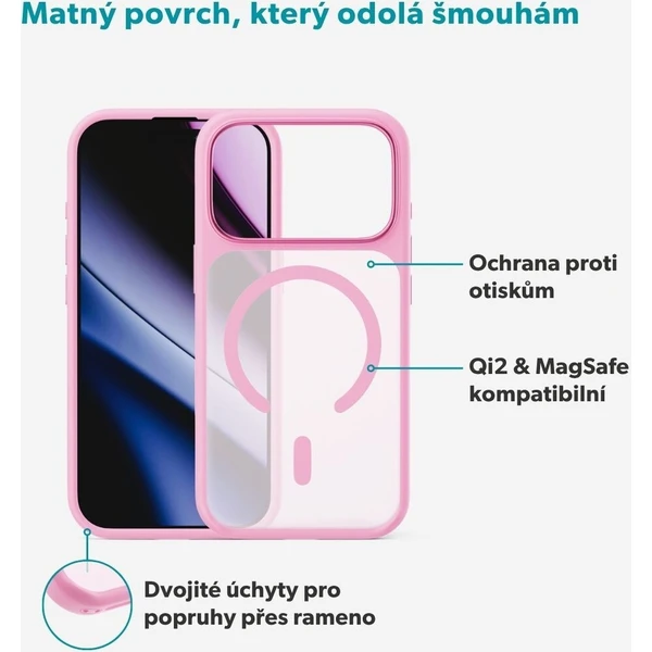 Epico HeroMatte Pro Mag+ MagSafe/Qi2 kryt iPhone 17 Pro/18 Pro růžový - Pouzdra - Obrázek d_c99a28e76fab4ac68284c15de00a2502
