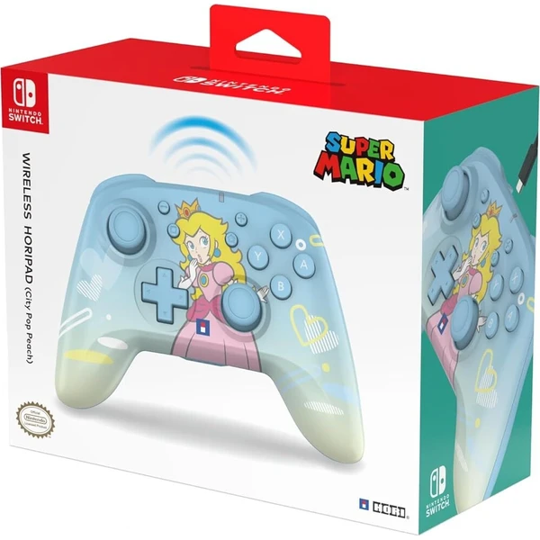 HORIPAD bezdrátový herní ovladač Mario - City Pop Peach (NSW/NSW2/OLED) - Herní ovladače - Obrázek d_ca7e2dabfe1d4d0c8b58a239970599dc