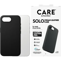 PanzerGlass® CARE SOLO MagSafe kryt z veganské kůže iPhone 17e/16e černý - Pouzdra