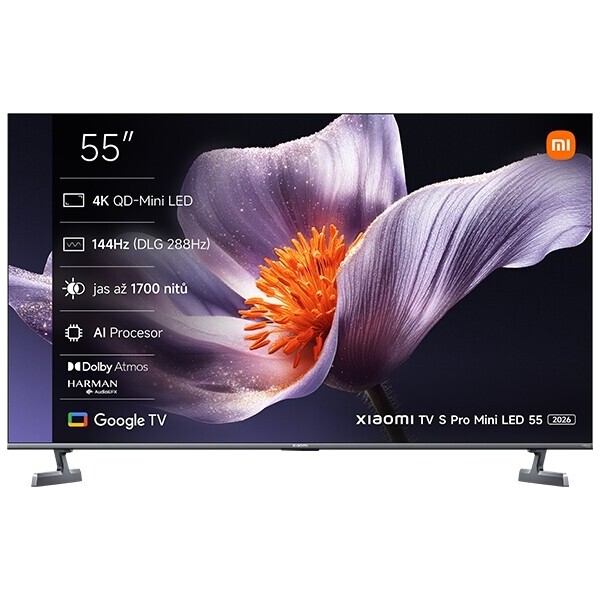 Xiaomi TV S Pro mini LED 55" Šedá