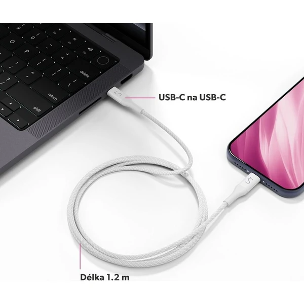 iWant UltraLink USB-C na USB-C 240W 1.2m kabel bílý - Kabely a redukce - Obrázek d_cc070f0ee17c4506b89a07dbe511482c