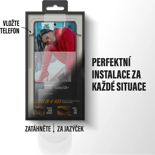 PanzerGlass® Ultra-Wide Fit sklo s bezprašným aplikačním boxem Samsung Galaxy S26+ - Ochranné folie a skla - Obrázek d_cc46d1e37ff5447491d838430a223aba