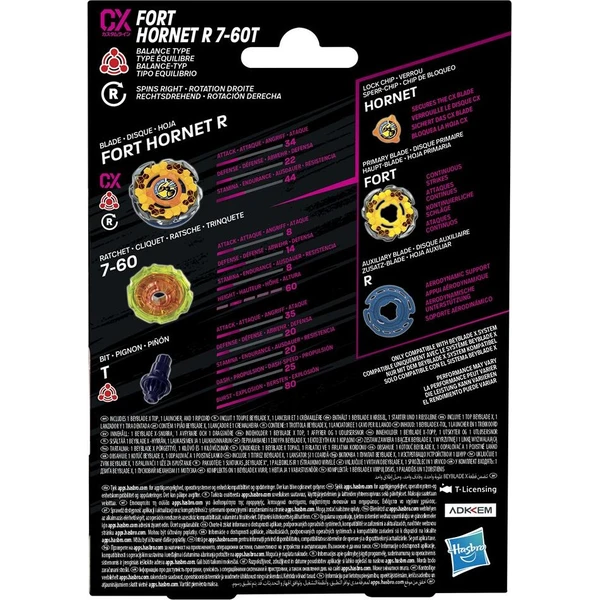 Beyblade X Fort Hornet R 7-60T CX Starter Pack Set - Hračky - Obrázek d_cc8311777f614aa9852bef333fa8b000