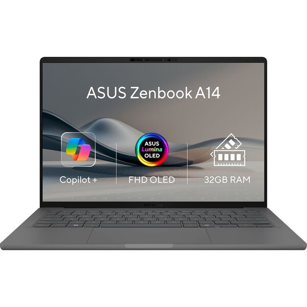 ASUS Zenbook A14 UX3407QA-OLED339X Šedá