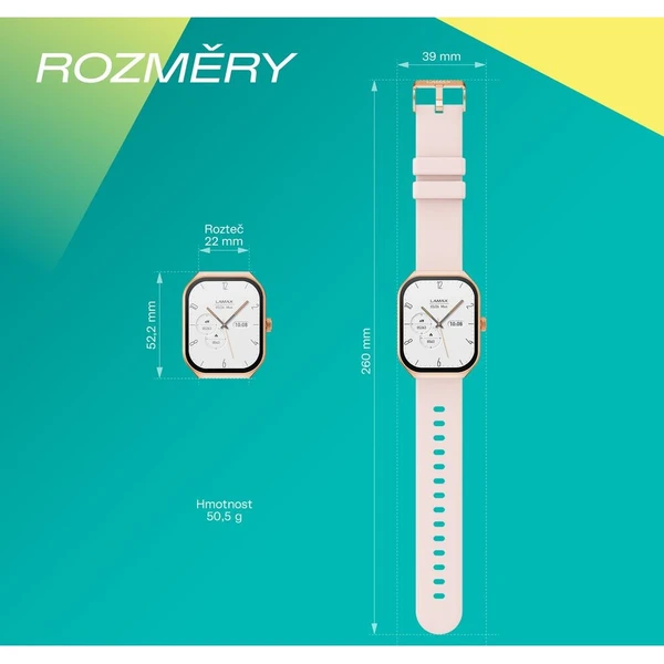 LAMAX Flow AMOLED chytré hodinky zlatorůžové - Chytré hodinky - Obrázek d_ccb4d55714d24e16adc7faeff9983813