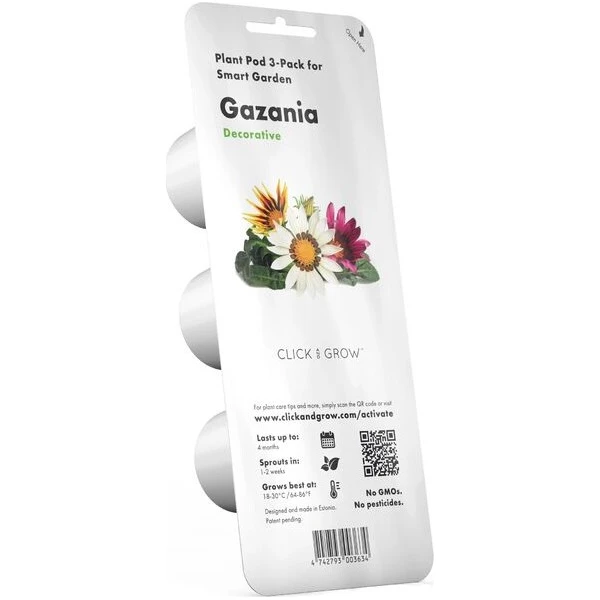 Click and Grow Gazánie, kapsle se semínky a substrátem 3ks - Sazenice - Obrázek d_cd11bf66188a45e69a51f0942855c434