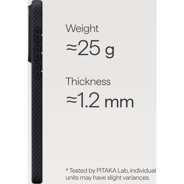 Pitaka Edge Case MagSafe kryt Samsung Galaxy S26 Black/Grey Twill - Pouzdra - Obrázek d_cda1ffc7ff8c45ddbeddf6fc9b5cdb86