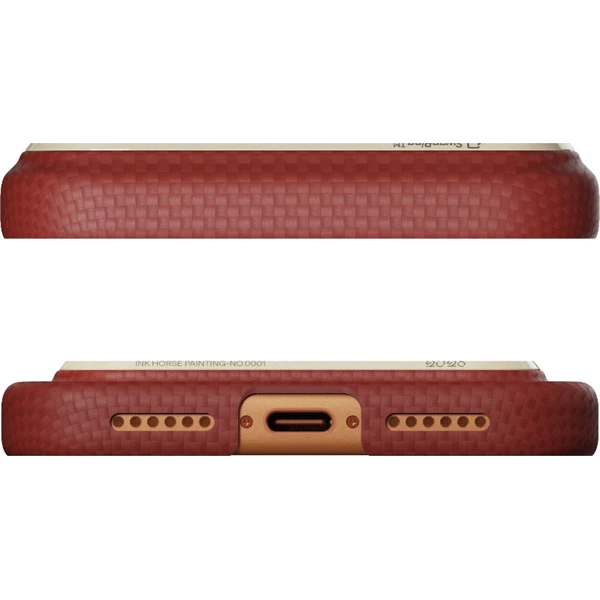 Pitaka Edge Case Ink Horse MagSafe kryt iPhone 17 Pro Cinnabar - Pouzdra - Obrázek d_ce24899b3eb24813b990486bb00b33b2
