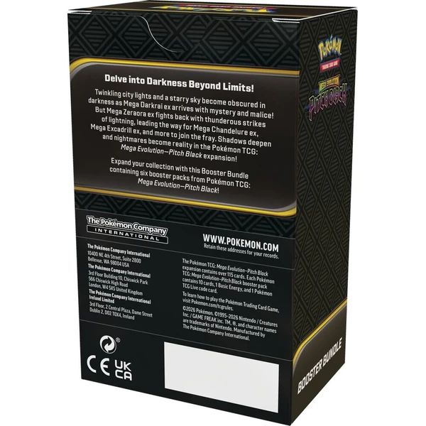 Pokémon TCG: Mega Evolution Pitch Black - Booster Bundle (6 boosterů) - Pokémon karty - Obrázek d_ce3af6341b66411ea08b58cb2475dc6b