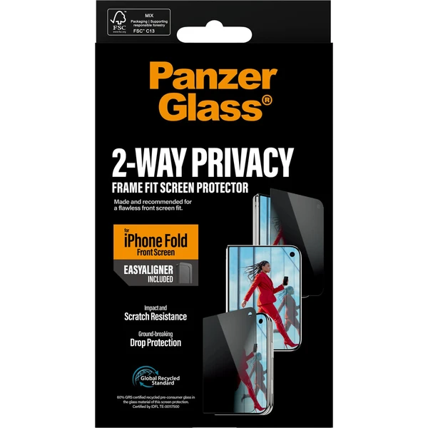 PanzerGlass Privacy Front Screen sklo s instalačním rámečkem iPhone Duo - Ochranné folie a skla - Obrázek d_ce4f7f8a0e4643e6a0da651e09a64937