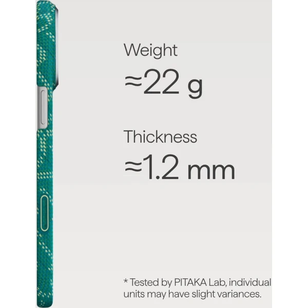 Pitaka Ultra-Slim Case MagSafe kryt iPhone 17 Pro Max Monogram Gold/Green - Pouzdra - Obrázek d_ce559c4497c74436b684fa0b45e1a959