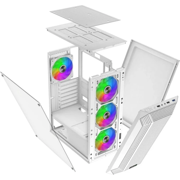 EVOLVEO Xenon 4x ARGB bílá - Počítačové skříně - Obrázek d_cec5732346424d649c8f6761b769e236