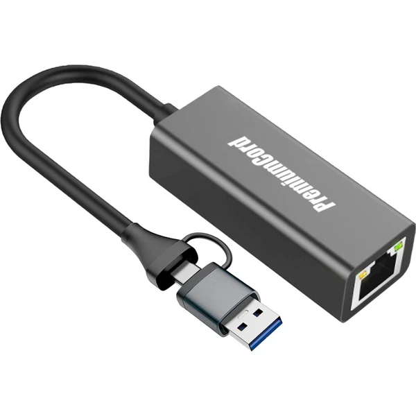 PremiumCord USB-C/USB-A Gigabit síťový adaptér - Síťové adaptéry - Obrázek d_cef6cbabd99b474281990f38cdf0fe83