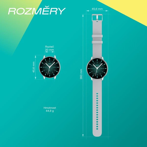 LAMAX Aura chytré hodinky stříbrné - Chytré hodinky - Obrázek d_cf3b122331954c4485ada5bdceb20f78