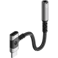 PremiumCord USB-C /3,5mm redukce s USB-C konektorem pro napájení 0,125m černý - Kabely a redukce
